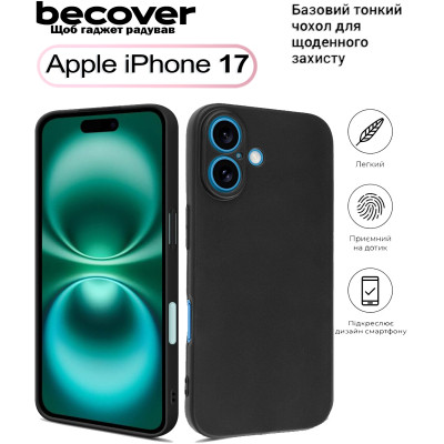 Чохол до мобільного телефона BeCover Apple iPhone 17 Black (713756) Вінниця - фото 1