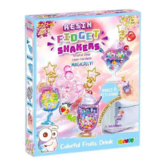 Набор для творчества и создания брелоков из эпоксидной смолы 6 шт детский набор для рукоделия Кам'янець-Подільський