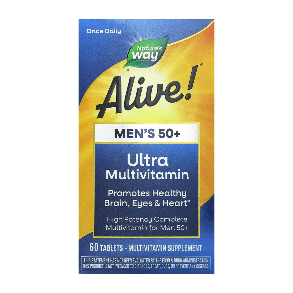 Витамины для мужчин 50+ Nature's Way Once Daily Men's 50+ Ultra 60 tabs Киев - изображение 1