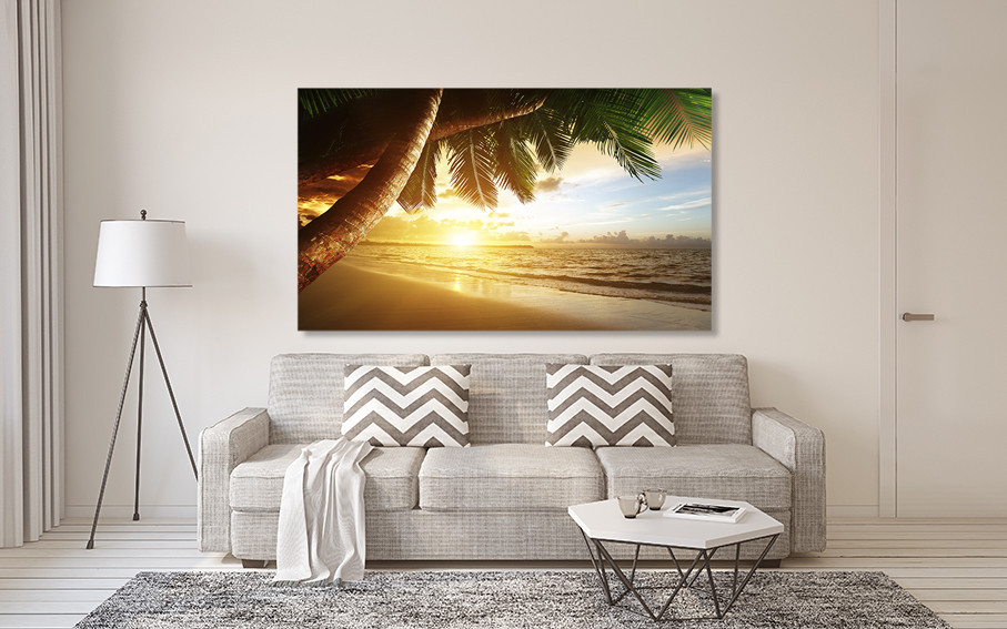 Картина холст у вітальню / спальню Захід сонця    MLP_66 ( 60х30см ) 40x80 см Київ - фото 2