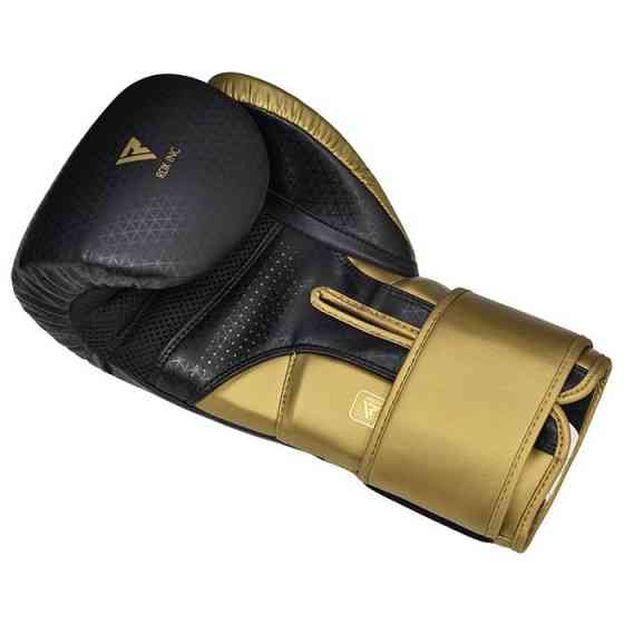 Боксерські рукавиці RDX MARK PRO SPARRING TRI LIRA 2 GOLDEN-14 унцій (капа в комплекті) Кам'янське