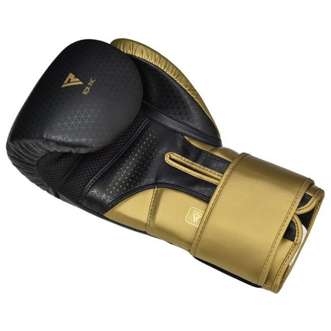 Боксерські рукавиці RDX MARK PRO SPARRING TRI LIRA 2 GOLDEN-14 унцій (капа в комплекті) Кам'янське - фото 4