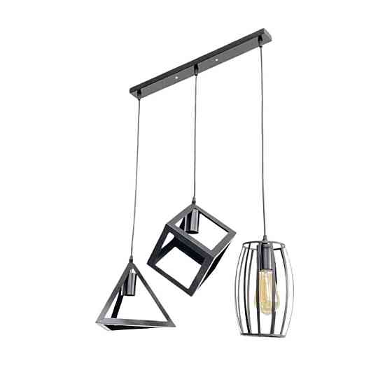 VALESO Підвісний світильник на три плафони VALESO -3 чорний E27 Коломия