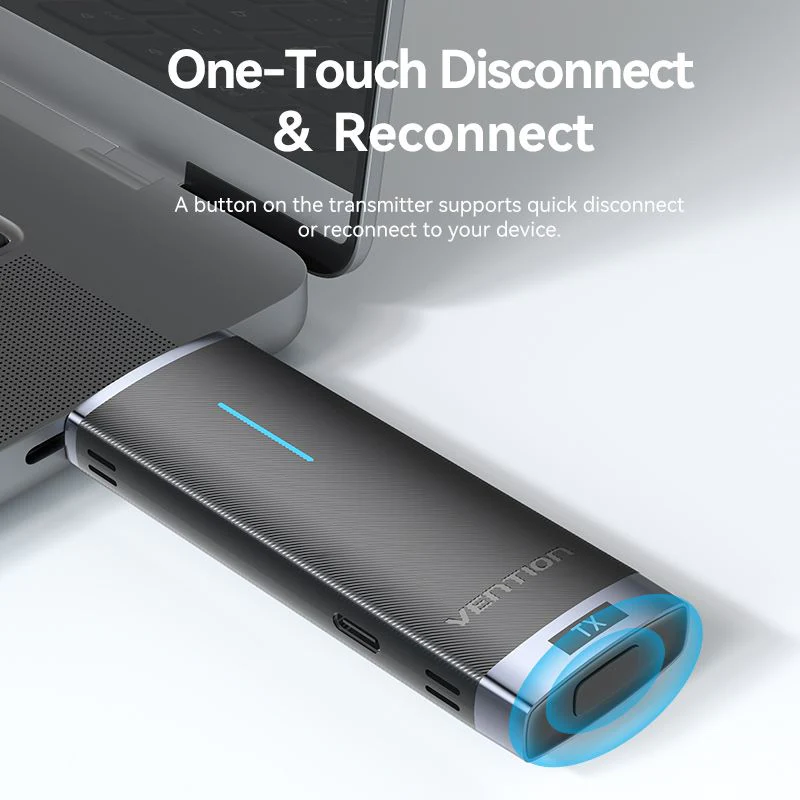 Безпровідний HDMI подовжувач Vention чорний Київ - фото 9