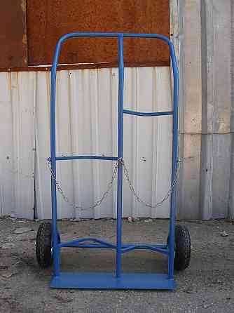 Візок ТБ2-260 для перевезення двох балонів – металевий балонний візок з пневмоколесами 260 мм до 250 кг Харків