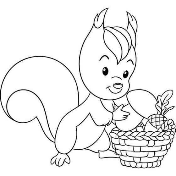 Детская раскраска ArtCraft Белочка 25х30 см (15079-AC) Харьков