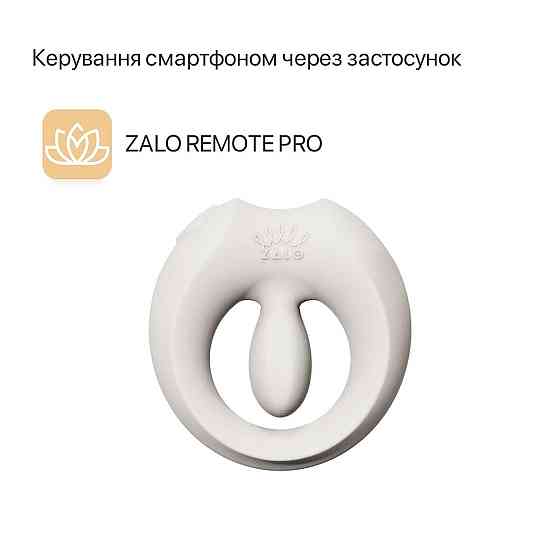 Эрекционное смарт-виброкольцо Zalo Apis Ivory White, до 4 часов работы, зарядный кейс Sex Aura Киев
