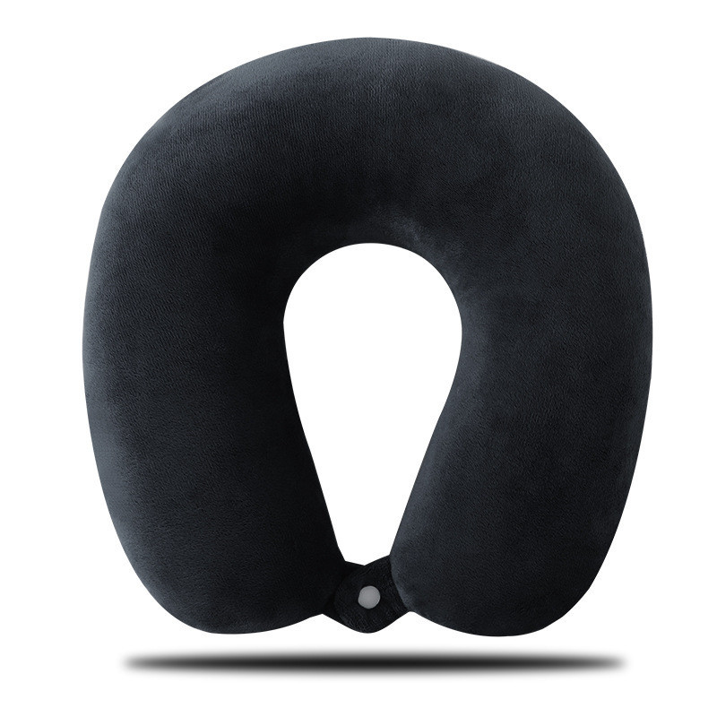 Подушка для поїздок на шию 27 на 26 см чорний Київ - фото 3