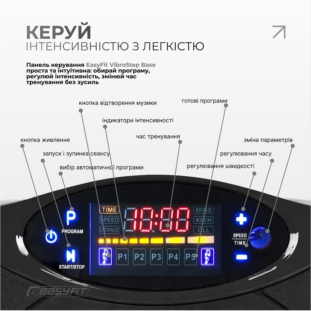 Віброплатформа EasyFit VibroStep Base Коломия - фото 6