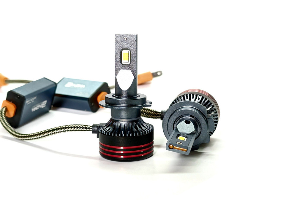 Комплект светодиодных ламп M8 PRO H7 (PX26d) 55W Canbus 6000K 12000Lm 12/24V Харьков - изображение 3