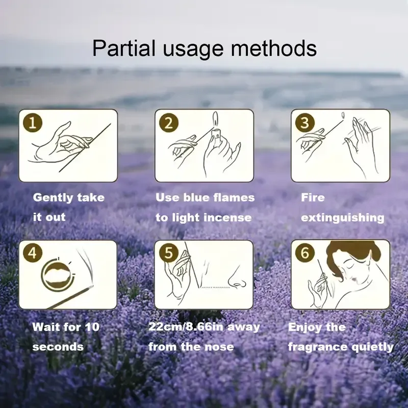 Лавандовые ароматические палочки, набор 20 штук — для дома, медитации и релакса Киев - изображение 4