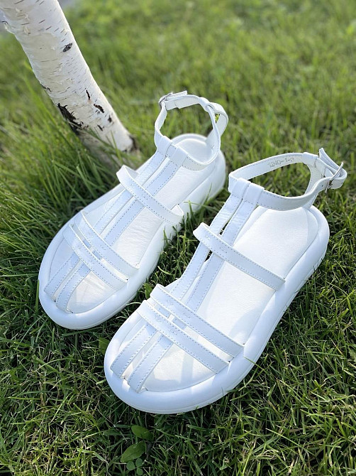 PGV Босоніжки жіночі PGV 1240 білі (літо, шкіра натуральна) (5140) Коломия - фото 2