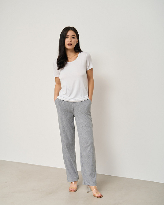 Футболка з віскози жіноча — Білий, Чорний — Ozkan 26976 4XL Київ - фото 2