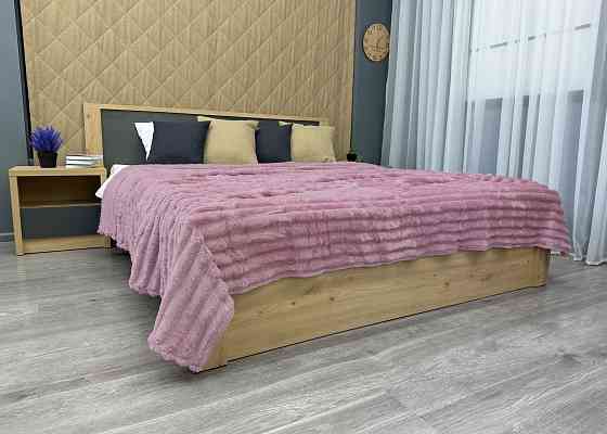 Плед-покривало смужка Шарпей 210х220 см (+-10см) Ліловий (87-198) Київ