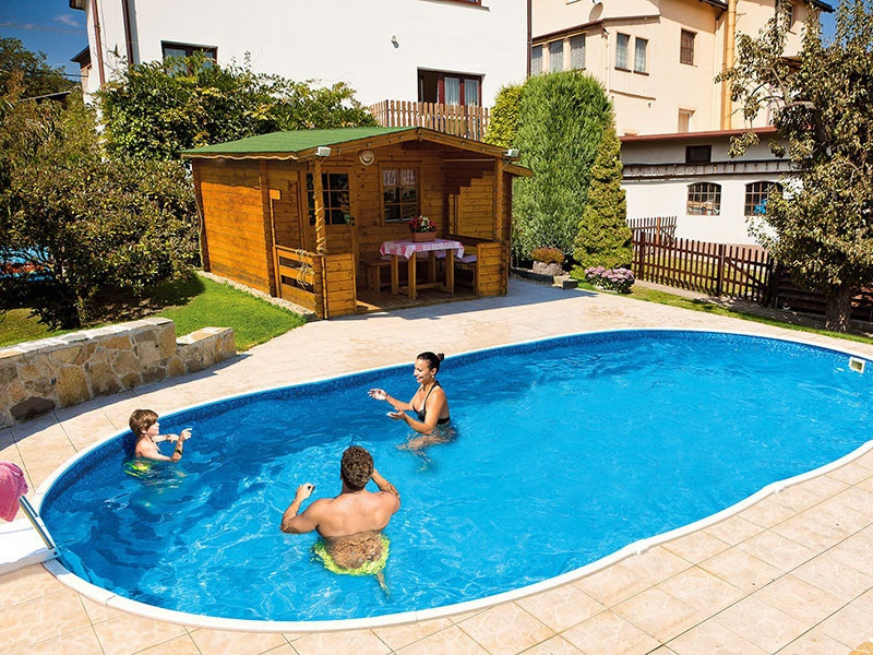 Бассейн каркасный овальный Azuro 405DL 7.3 х 3.7 х 1.2 м Wood морозоустойчивый Киев - изображение 6