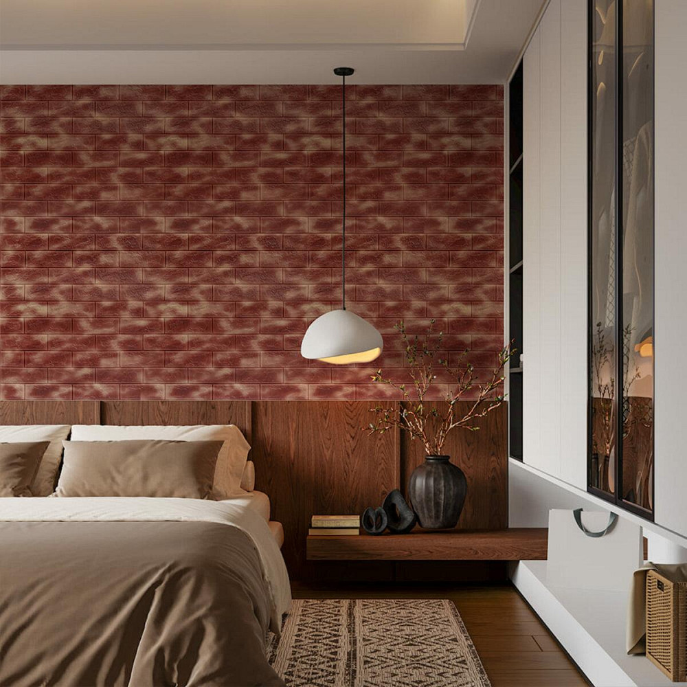 Декоративная самоклеящаяся панель коричневый мрамор Киев - изображение 5