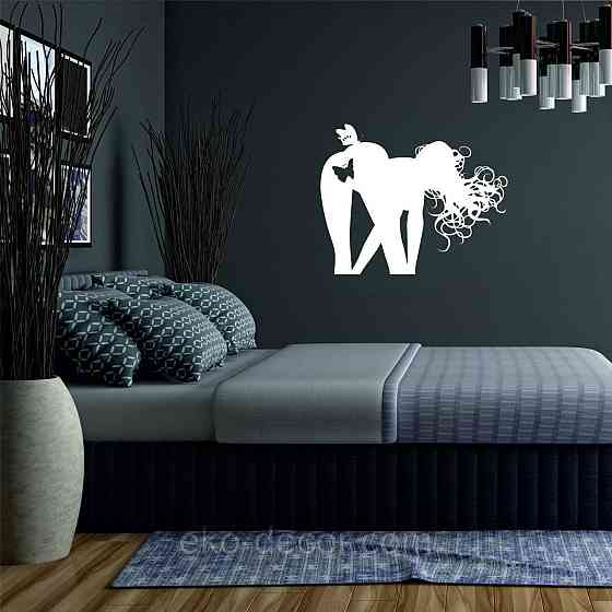 Декоративное настенное Панно «Силуэт женщины», Декор на стену 110*88 см, Белый Киев