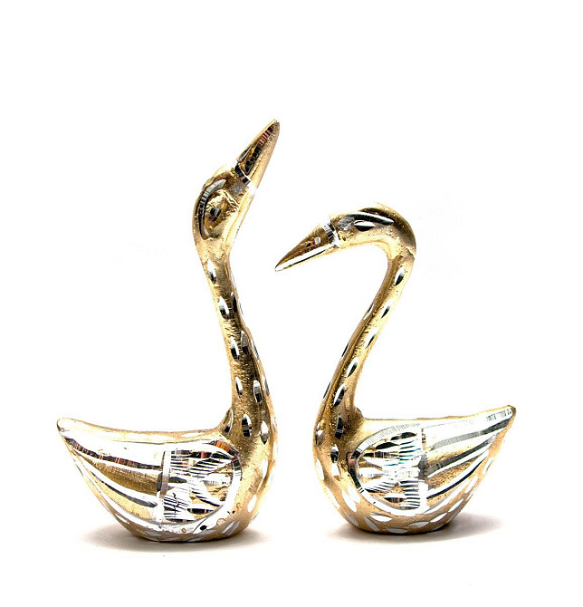 Статуетка Лебеді пара алюміній Київ - фото 1