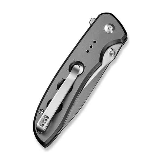 Нож складной туристический Civvi Hyperpulse, (8.9 см) 14C28N / Aluminum серый Киев