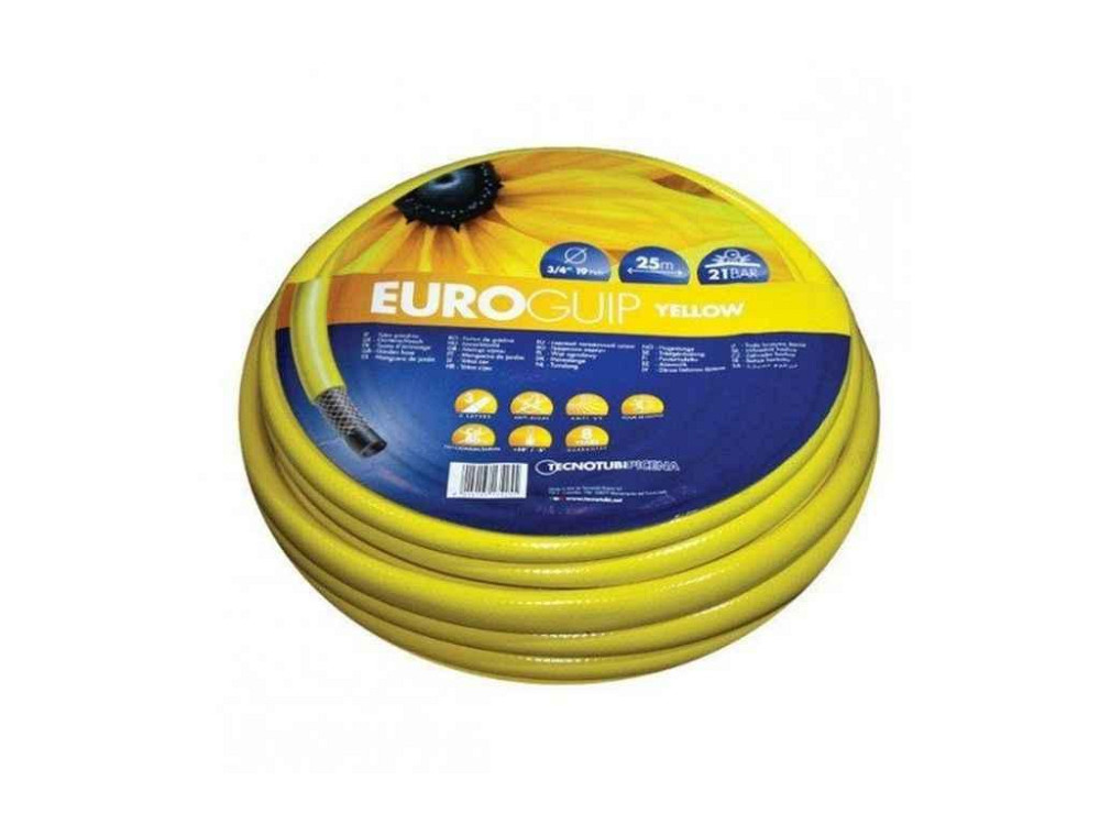 Шланг для поливання 5/8 (25 м) Euro GUIP YELLOW (бухта) TM TECNOTUBI Київ - фото 1
