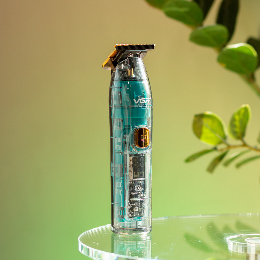 Тример для стрижки акумуляторний з 4 насадками Зелений VGR V-961 Київ - фото 8