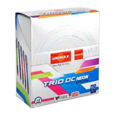 Ручка кулькова Unimax Trio Neon DC, синя (UX-107-02) Вінниця