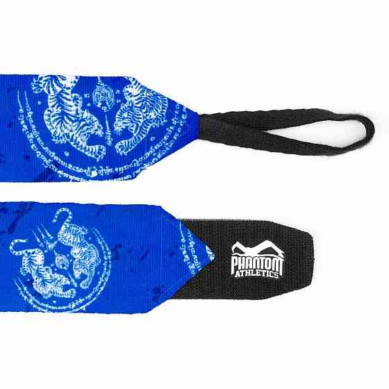 Бінті для боксу Phantom Muay Thai Blue 400cm. (4м.) Кам'янське
