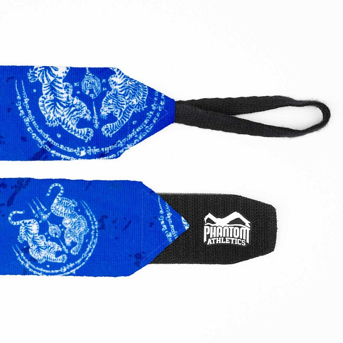 Бінті для боксу Phantom Muay Thai Blue 400cm. (4м.) Кам'янське - фото 2