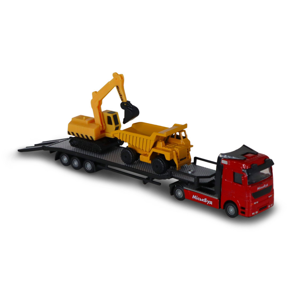 Ігровий набір Автоперевізник TechnoDrive 541757.270 самоскид, екскаватор Вінниця - фото 7