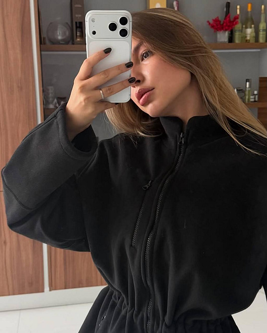 Жіноча повсякденна тепла кофта двосторонній поларфліс Одеса - фото 2