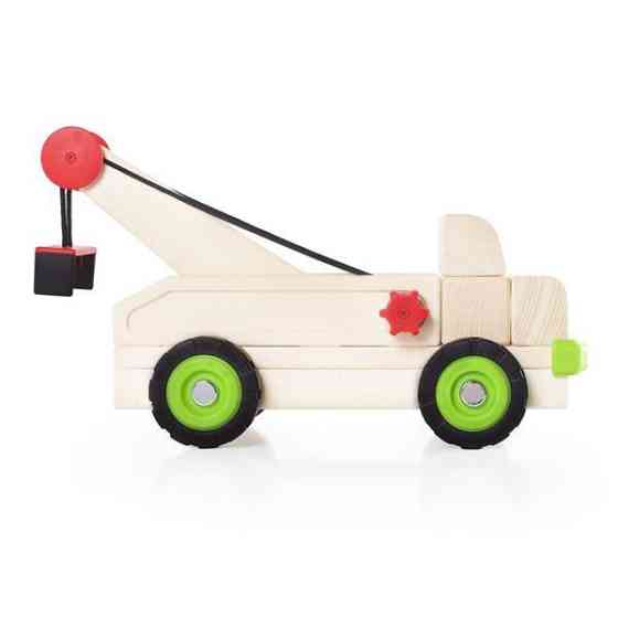 Велика машинка Guidecraft Block Science Trucks Евакуатор дерев'яний 37 см (G7532) Харків