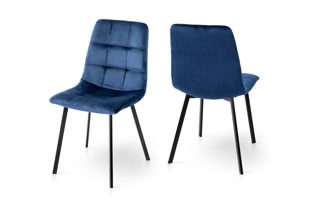 Стілець Ментос чорний/ велюр синій Киев - изображение 6