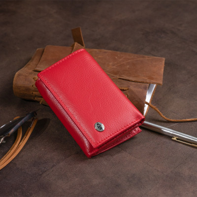 Портмоне ST Leather Зі шкіри Червоне (19335) Вінниця - фото 6