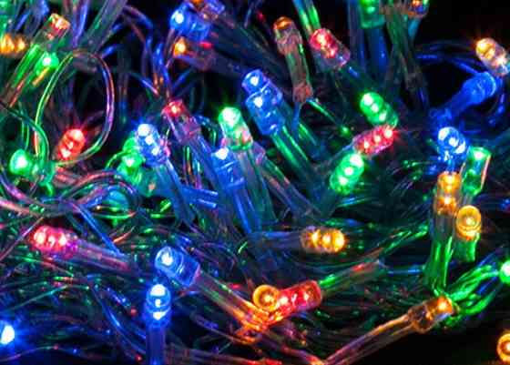 Світлодіодна декоративна гірлянда Роса 100 Led 10 м різнобарвний Київ