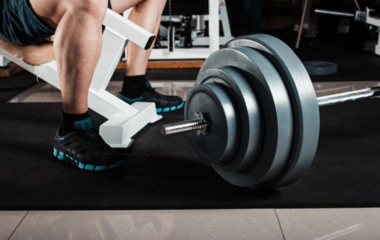 Скамья для жима + штанга 72 кг Гантели, гири, штанги и диски композитные набор Киев - изображение 6