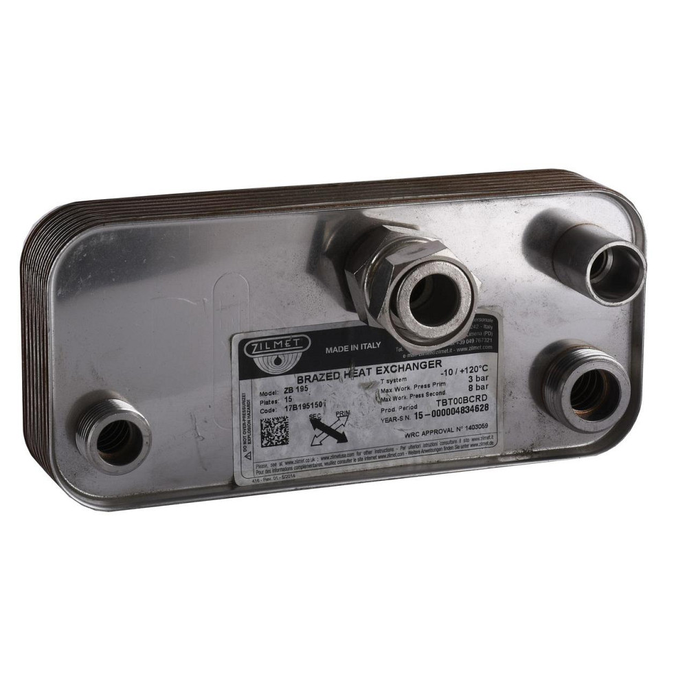 Теплообменник паяный Zilmet ZB195 15P 17B1951501 Киев - изображение 1