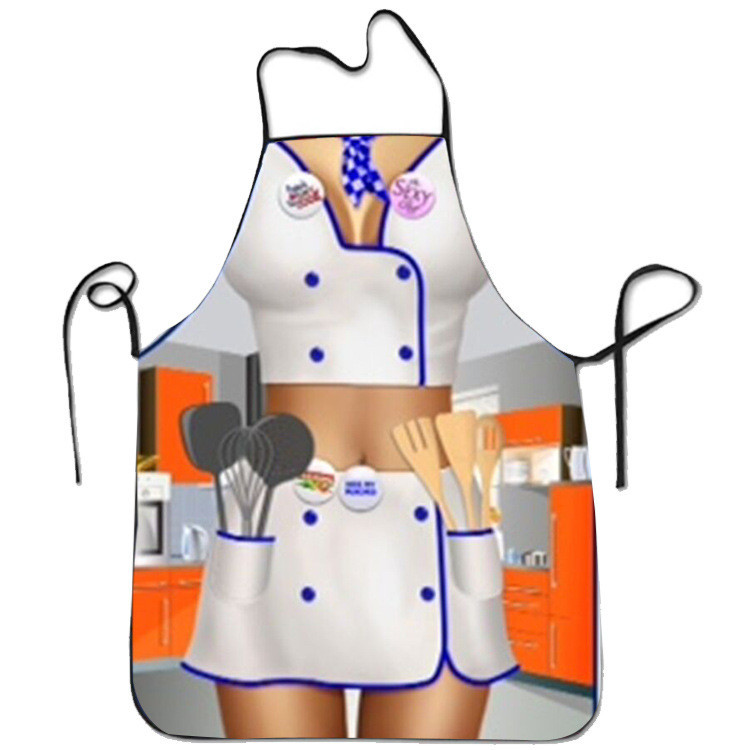 Фартук с приколом Хозяйка 75 на 60 см разноцветный Киев - изображение 1