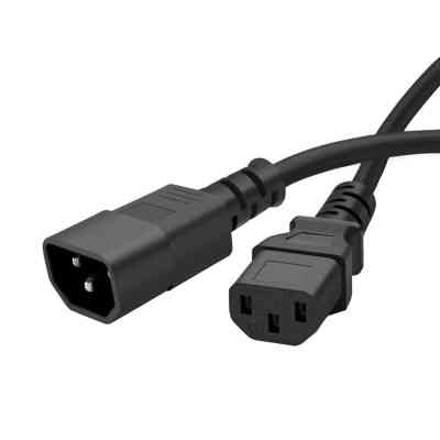 Кабель живлення C13 to C14 1.8m black ColorWay (CW-CBP087-BK) Вінниця