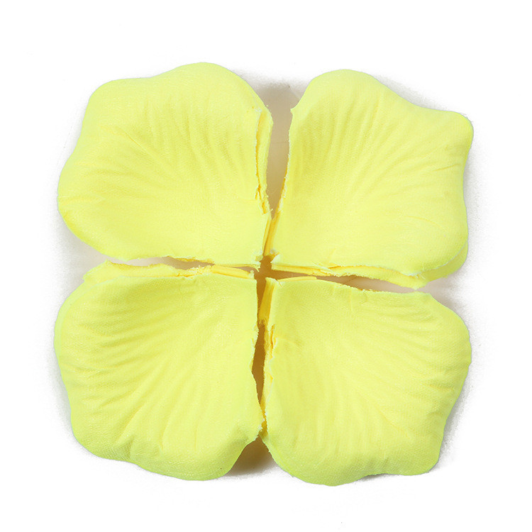 Штучні пелюстки троянд 100 штук 45 на 40 мм жовтий Київ - фото 2