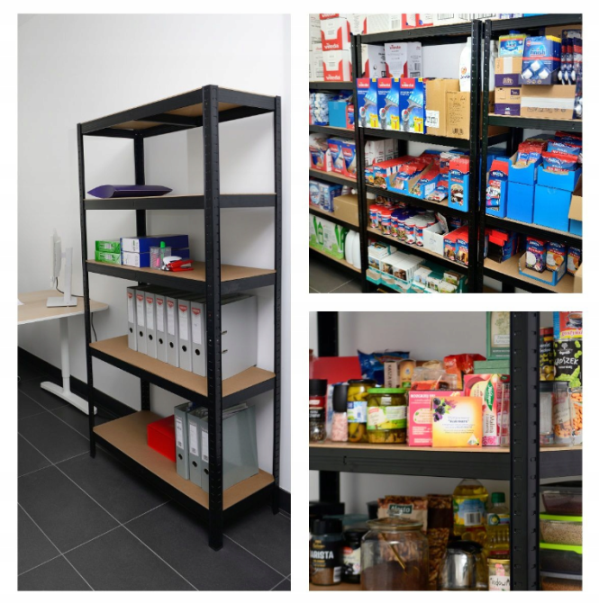 Стеллаж металлический 180х90х40 см 5 полок, погрузка - 175 кг на полку (Черный) Киев - изображение 10