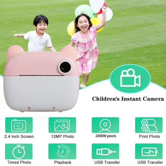 DSP Голубой Детская цифровая фотокамера мгновенной печати с термопринтером M&A-2000 Коломия