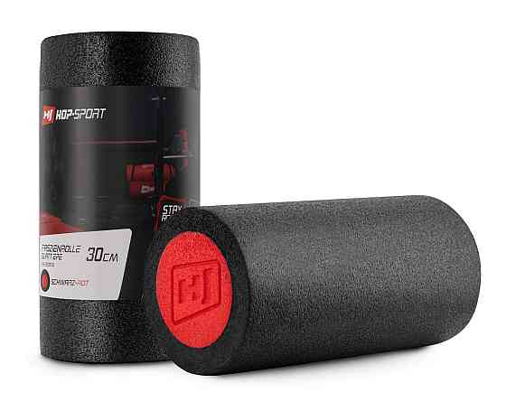 Масажний ролик (валик, роллер) EPE 30см Hop-Sport HS-E030YG чорний Киев