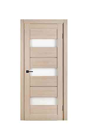 Двери Sun Doors Лилу New Дуб молочный + Cтекло сатин 60*200 см Дверь межкомнатная для спальни Киев