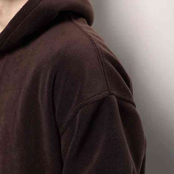 Флісовий зимовий чоловічий костюм Pobedov Mariot. Темно-шоколадний чоловічий флісовий костюм Київ