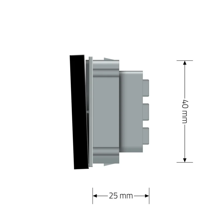 LIVOLO Кнопковий вимикач без фіксації (дзвінковий / імпульсний) LIVOLO, чорний, модуль без рамк Коломыя - изображение 4