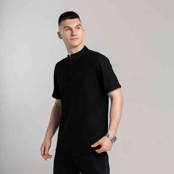 Чоловіча сорочка з коротким рукавом чорна Pobedov Molodist' Київ