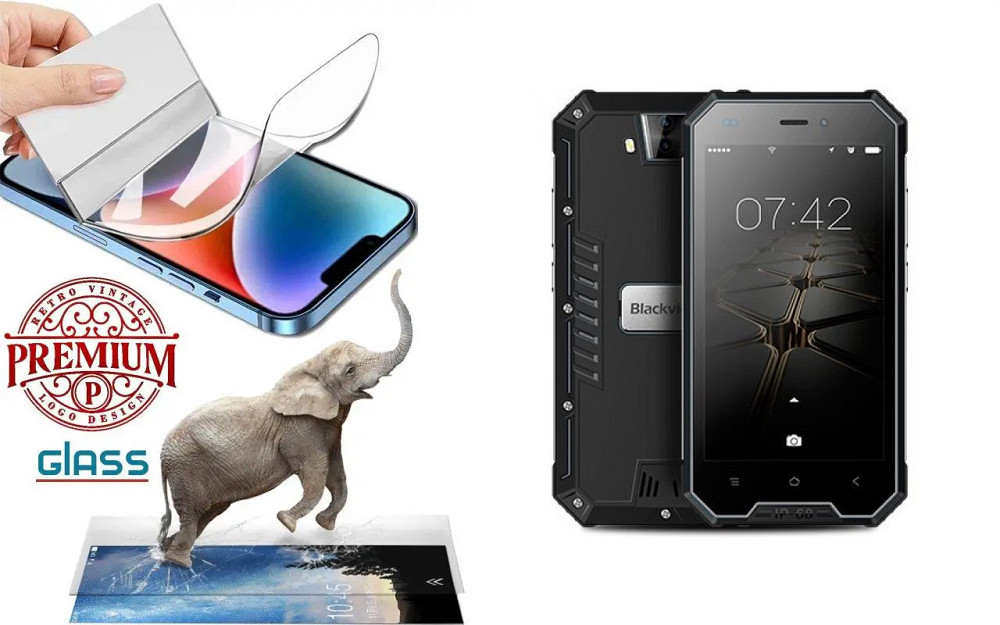Полиуретановая пленка Blackview BV4000, BV4000 Pro, Premium, толщина 0,2 мм Киев - изображение 1