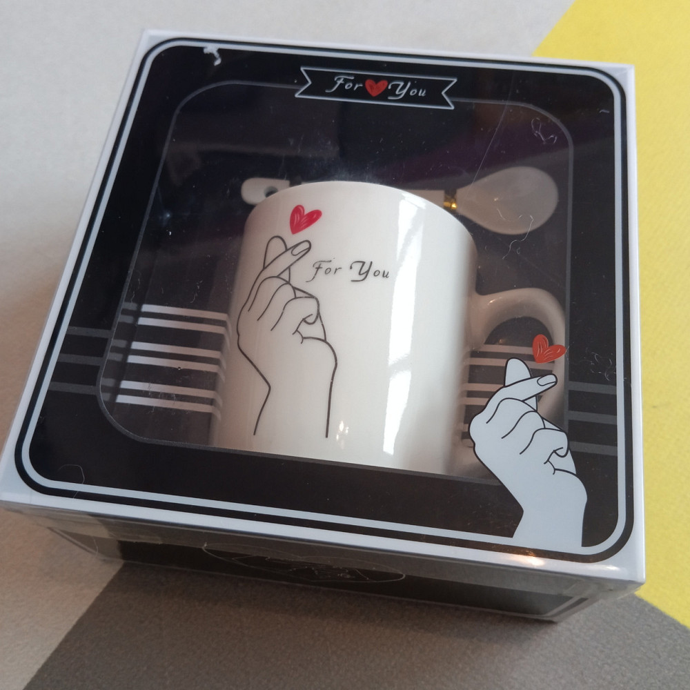 Чашка з ложкою Love  Подарунковий набір Київ - фото 6