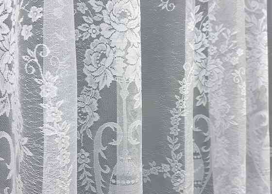 Тюль VR-Textil 1969т Жакард Білий 400х270 см (42-1005) Київ