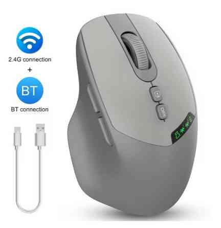 Миша бездротова Silent Click Wireless Gray Запоріжжя